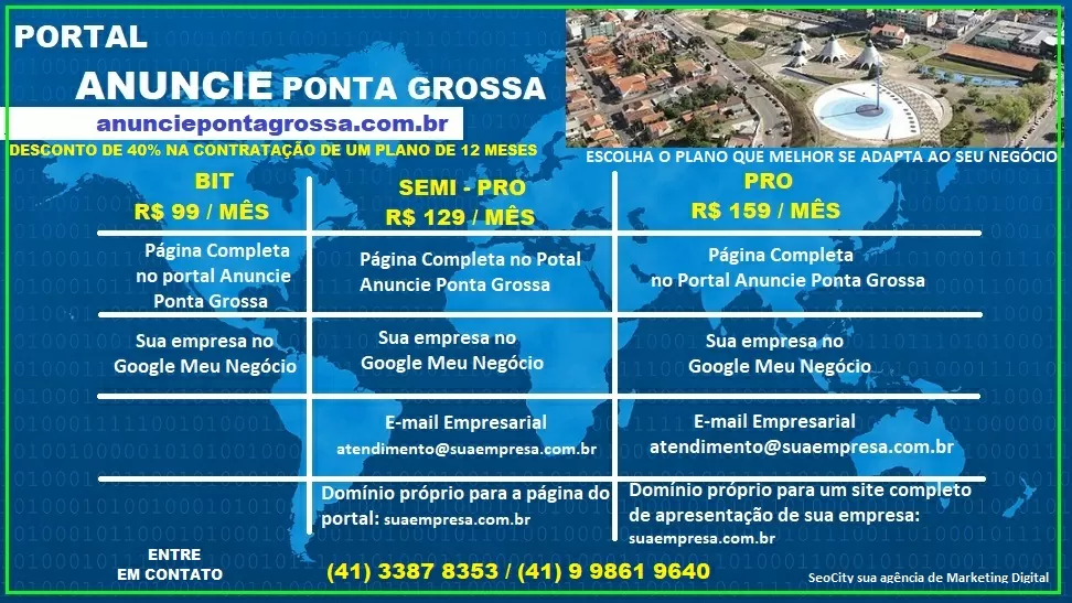 Anunciar empresa em Ponta Grossa